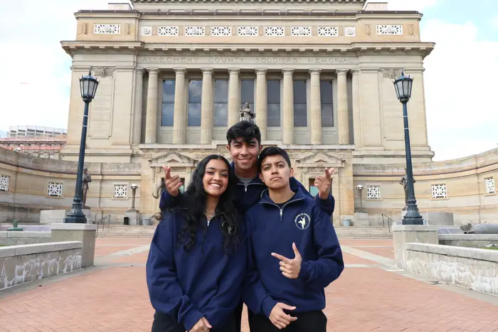 students smiling