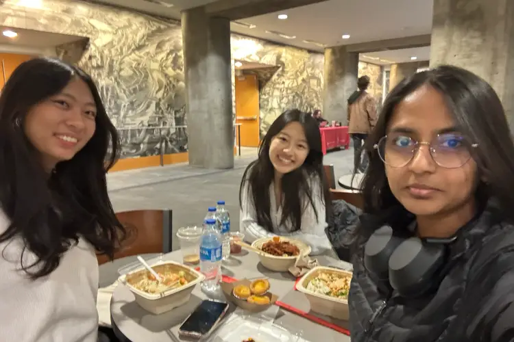 Gina and friends posing for a photo