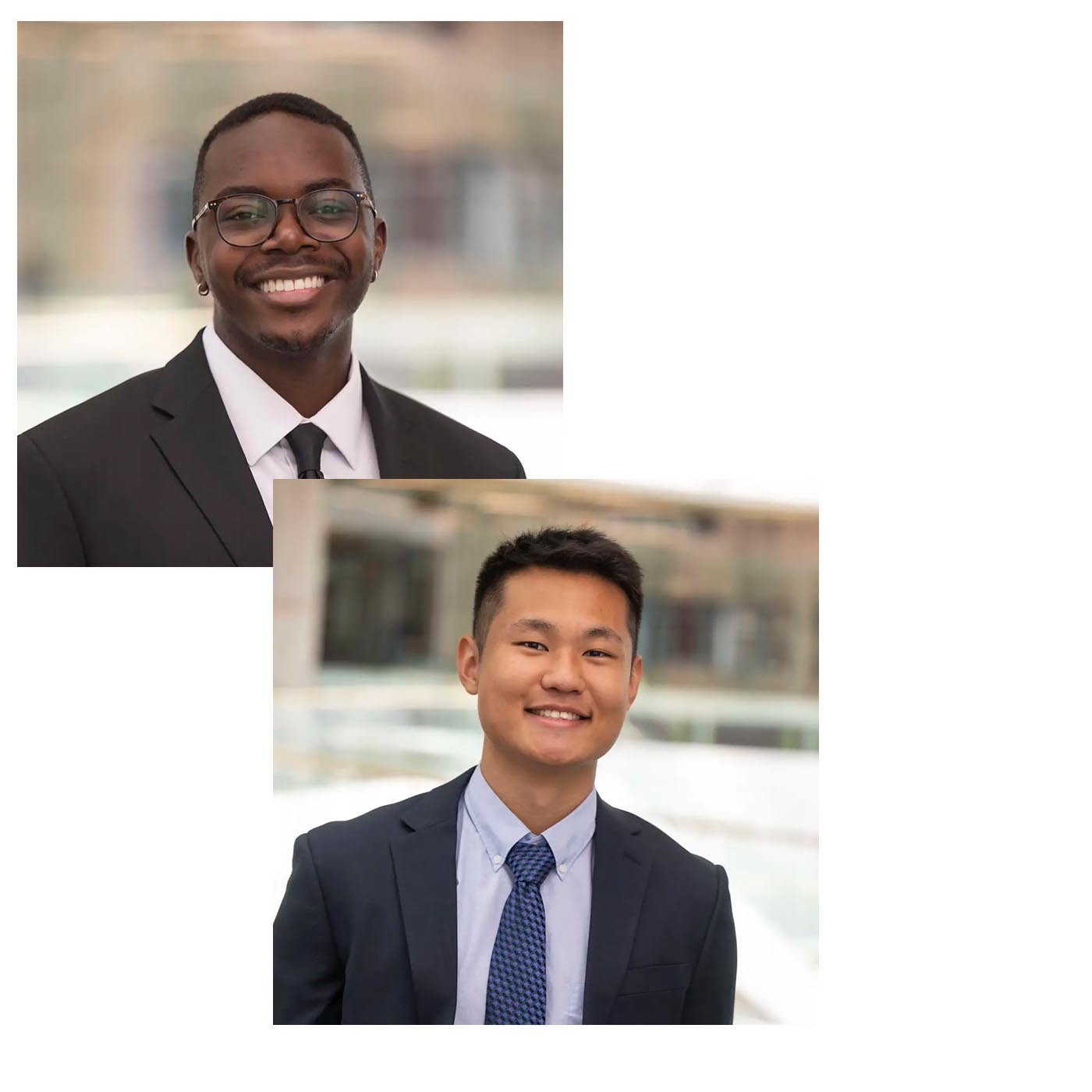 Eric Zhao and Lameck Beni headshots