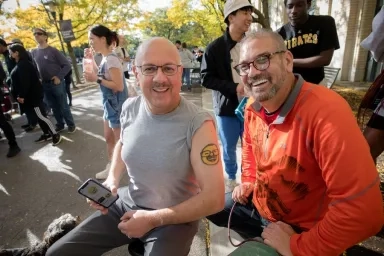 Farnam Jahanian at Scotty Saturday. 